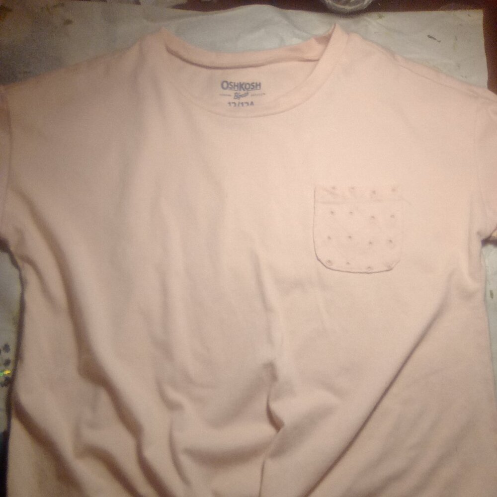 Osh kosh  t-shirt pink size 12
